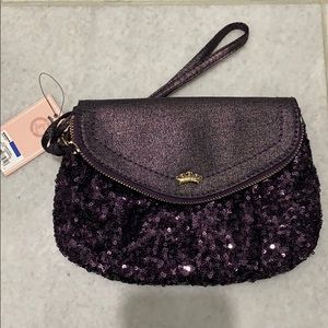 JUICY COUTURE SEQUIN WRISTLET CLUTCH